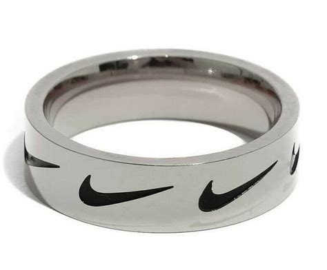 Silver nike ring 